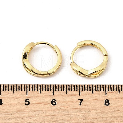 Infinity Brass Hoop Earrings for Women EJEW-U068-01G-1