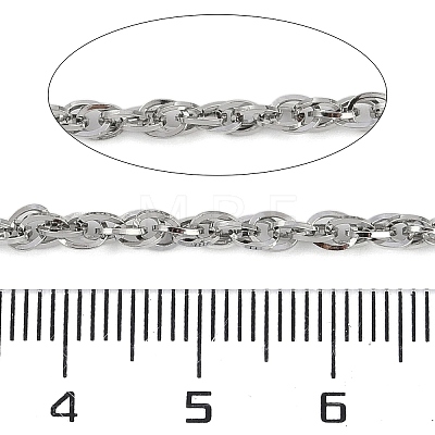 Non-Tarnish 304 Stainless Steel Link Chains CHS-A013-07P-1