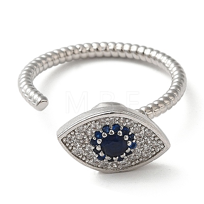 Rotatable Open Ring with Cubic Zirconia RJEW-Q776-02P-02-1