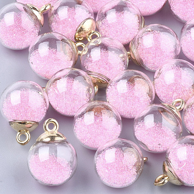 Glass Ball Pendants GLAA-T003-03F-1