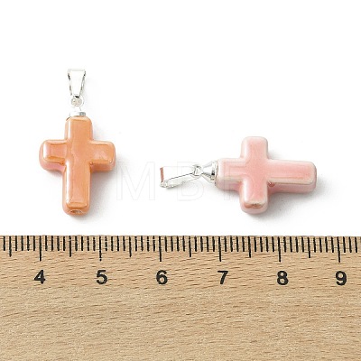Handmade Porcelain Pendants PALLOY-JF05616-01-1