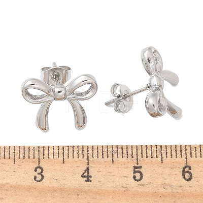 304 Stainless Steel Stud Earrings EJEW-C099-18GP-1