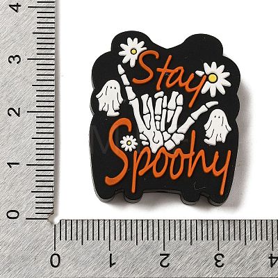 Halloween Series Silicone Beads SIL-S007-03B-1