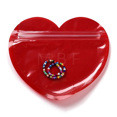 Heart Plastic Yin-Yang Zip Lock Bags OPP-B005-01B-1