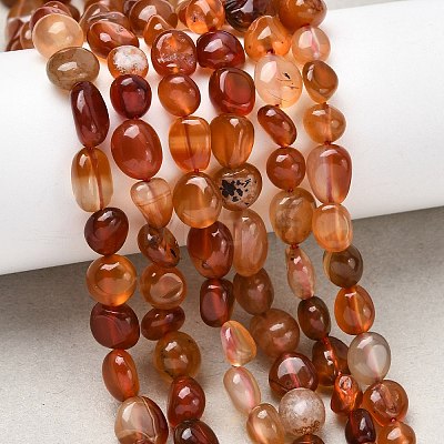 Natural Red Agate Beads Strands G-B161-A01-1