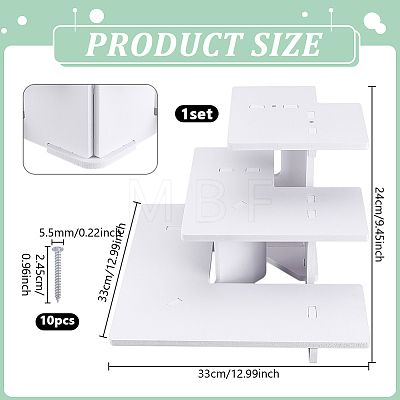 PVC 3-Tier Gift Desktop Organizer Shelf AJEW-WH0609-952A-01-1