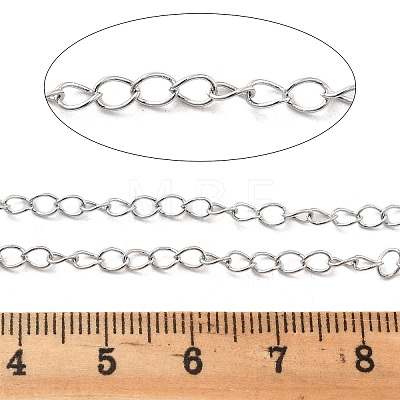 Brass Curb Chains KK-P304-02A-P-1