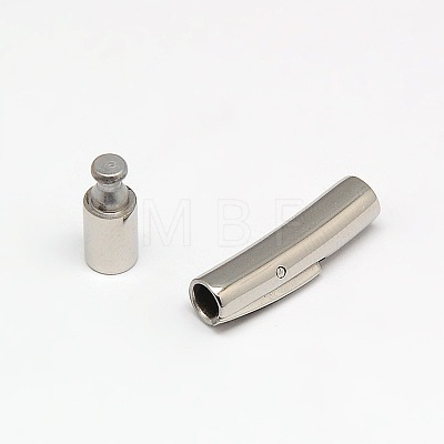 304 Stainless Steel Bayonet Clasps STAS-A029-01-1