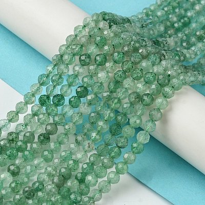 Natural Green Strawberry Quartz Beads Strands G-Z034-A02-03-1