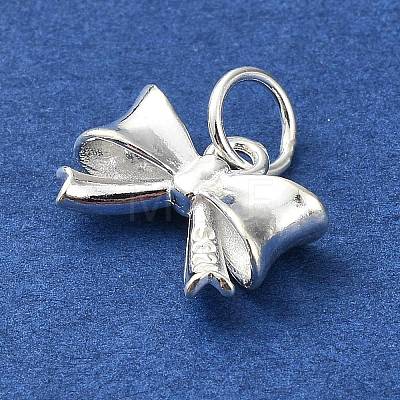 925 Sterling Silver Bowknot Charms STER-M119-05A-S-1