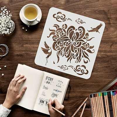 Plastic Reusable Drawing Painting Stencils Templates DIY-WH0172-547-1