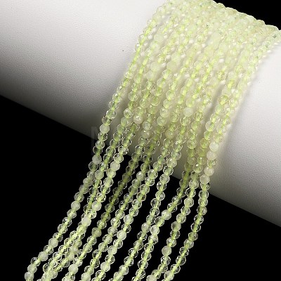 Natural Lemon Jade Beads Strands G-C262-A04-2mm-1