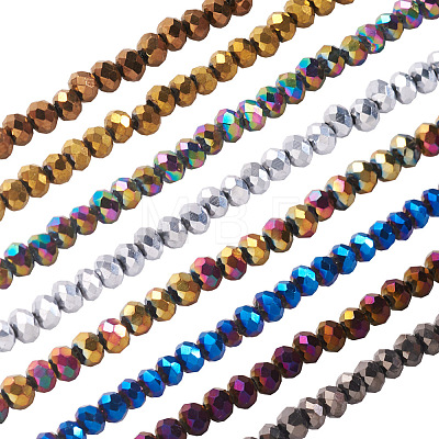 Craftdady Electroplate Glass Beads Strands EGLA-CD0001-03-1