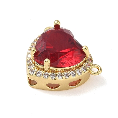 Brass Pave Cubic Zirconia Pendants KK-CBA74BF-01G-01-1