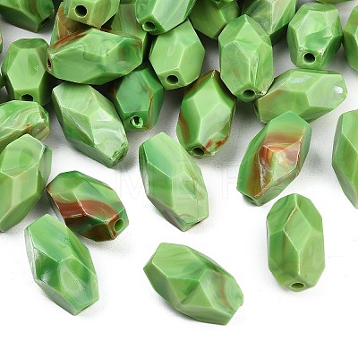 Opaque Acrylic Imitation Gemstone Beads OACR-G064-06B-1