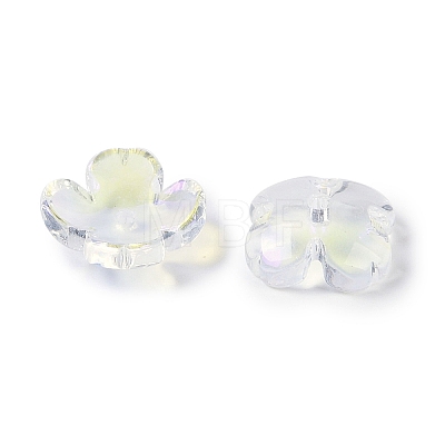 Electroplate Glass Bead Caps GLAA-S202-11-1