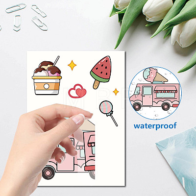 8 Sheets 8 Styles PVC Waterproof Wall Stickers DIY-WH0345-086-1