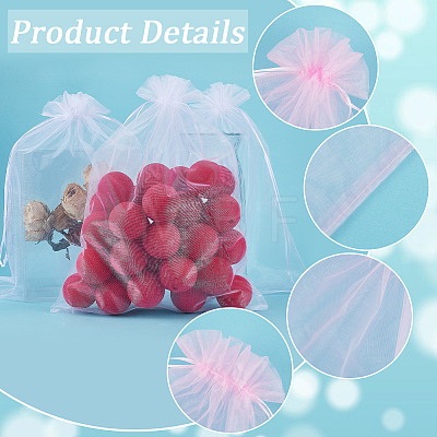 30pcs Large Organza Pouches Portable Shoes Bag Travel Storage Drawstring Bags OP-SP0001-03B-03-1