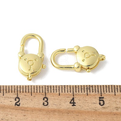 Brass Lobster Claw Clasps KK-F893-12G-01-1