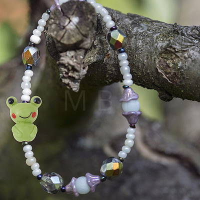 10Pcs Handmade Lampwork Beads LAMP-GO0001-17-1