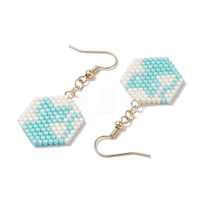 Brass Dangle Earring EJEW-JE06033-02-1