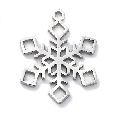 Christmas Theme Anti-Tarnish 304 Stainless Steel Pendants STAS-R003-04P-04-1