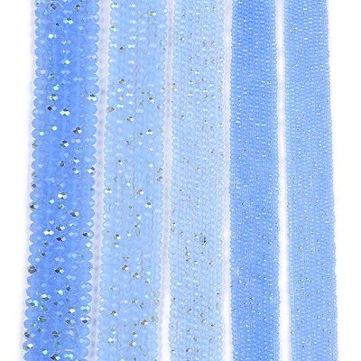 Electroplate Glass Beads Strands EGLA-A044-J6mm-L03-1