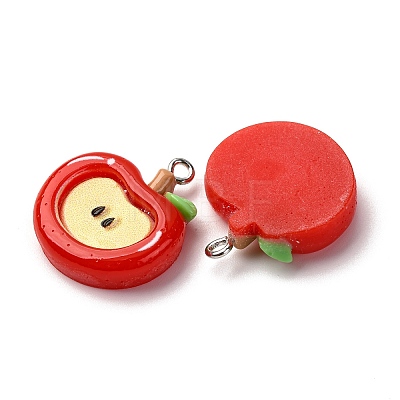Opaque Resin Pendants RESI-I337-05P-A01-1