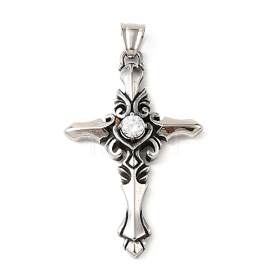 Easter 304 Stainless Steel Pendants STAS-F363-02A-AS01-1