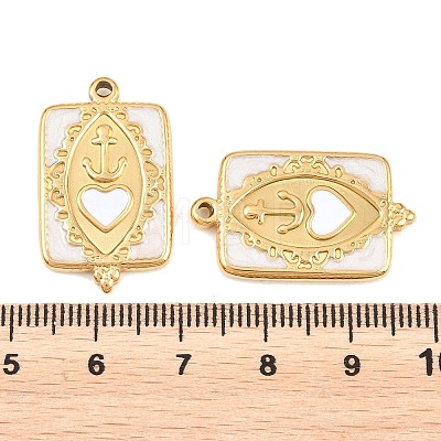304 Stainless Steel Enamel Pendants STAS-G394-06G-01-1