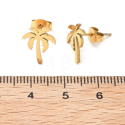 304 Stainless Steel Stud Earrings EJEW-I317-02G-1