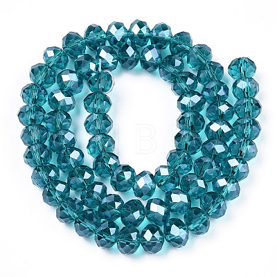 Electroplate Glass Beads Strands EGLA-A034-T4mm-A33-1