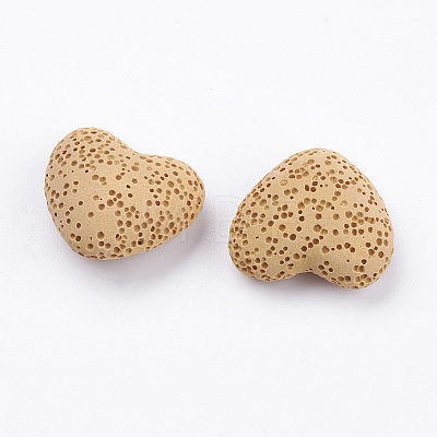 Unwaxed Natural Lava Rock Beads G-I190-A03-1