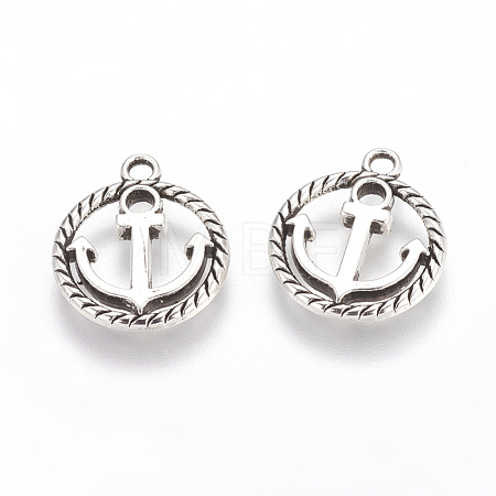 Tibetan Style Alloy Pendants TIBEP-3768-AS-LF-1