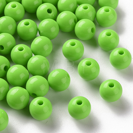 Opaque Acrylic Beads MACR-S370-C8mm-A06-1