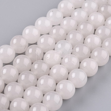 Natural White Jade Beads G-J390-C03-28-1