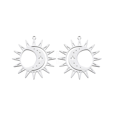 Non-Tarnish 201 Stainless Steel Pendants STAS-N090-LA901-1-1