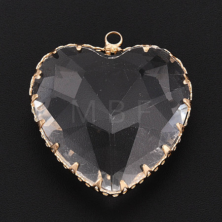 Transparent Glass Pendants KK-N283-01L-G-1
