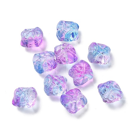 Baking Paint Transparent Glass Beads GLAA-C035-01L-1