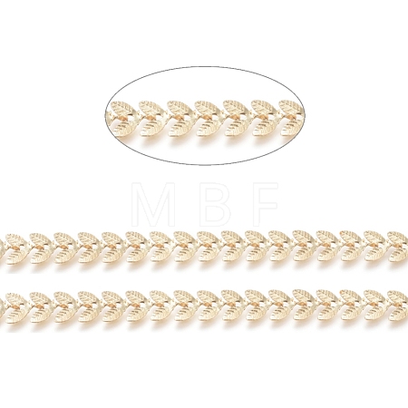 Brass Handmade Cobs Chains X-CHC-G006-13G-1