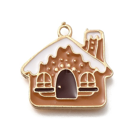 Christmas Theme Alloy Enamel Pendants ENAM-Q509-01KCG-10-1