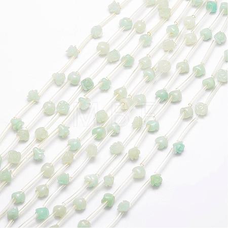 Natural Flower Amazonite Beads G-O156-A-06-1
