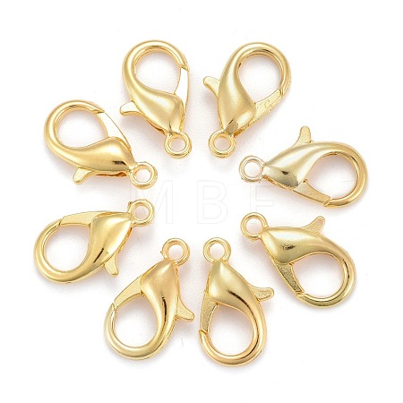 Zinc Alloy Lobster Claw Clasps X-E106-G-1
