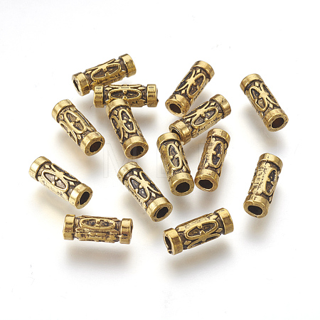 Tibetan Style Alloy Tube Beads GLF0843Y-1