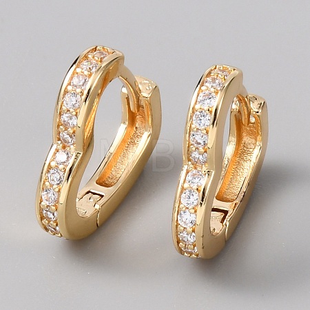 Brass Hoop Earrings EJEW-WH0023-13G-1
