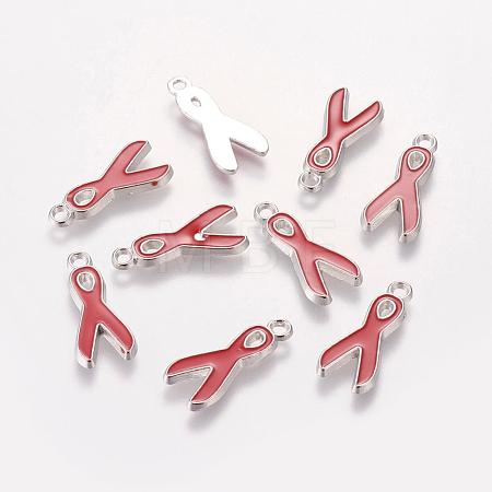 Alloy Enamel Pendants EA546Y-3-1