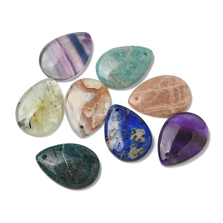 Natural  Mixed Gemstone Pendants G-Z071-03-1