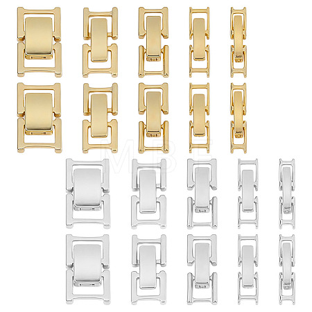 24Pcs 12 Styles Eco-Friendly Brass Watch Band Clasps KK-DR0001-65-1
