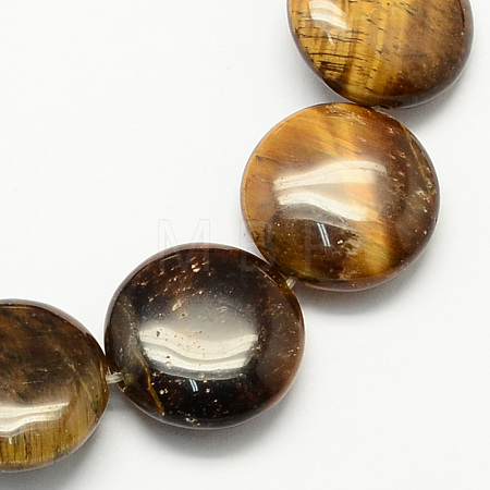 Natural Tiger Eye Stone Bead Strands G-S110-15-1
