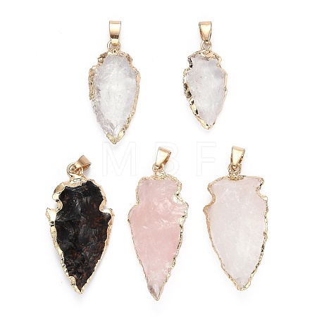 Natural Gemstone Pendants G-Q490-A-M-1